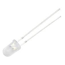 5mm LED cold white transparent