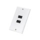 Double HDMI Wall Socket