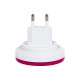 LED night lamp with twilight sensor pink