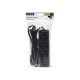 PR-470P 4-Socket Extension Cord with Grounding 5m Black 3x1.5mm