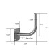 Wall bracket bent 250