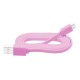 USB A - micro B connector 1.0m pink