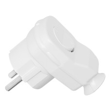 WT-16U/ŁK angular white plug