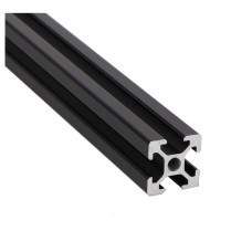 Aluminum profile black 20x20 groove 6 - 300mm