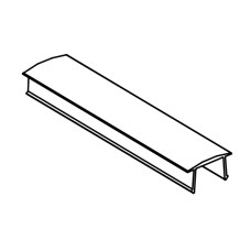 Blanking profile for PVC cables, gray 40-8 and 45-10 - 2m