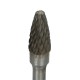 Arched rotary file for metal with a ball head RBF 10x20 6mm shank