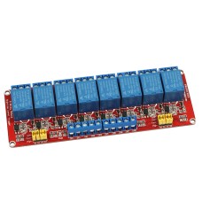 Eight-channel 12VDC relay module