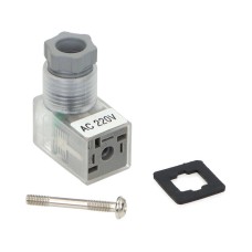 CD1-A2 LED solenoidinio vožtuvo ritės kištukas 15 mm 230V AC