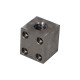 Right square trapezoidal steel nut with holes CQF 16X4P