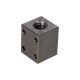 Right square trapezoidal steel nut with holes CQF 18X4P