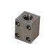 Right square trapezoidal steel nut with holes CQF 18X4P