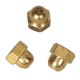 DIN 1587 M3 nut, brass (100 pcs.)