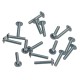 DIN 967 M3x16 metal screw with washer head (100 pcs.)