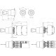 Two-position rotary switch with a patented key - double-decker 1 No