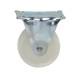 Fixed plastic furniture wheel fi 75mm with mounting plate, load capacity 100 kg 2043 - 75x30