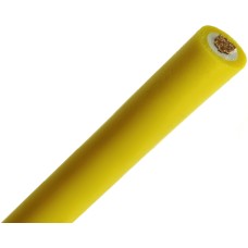 Cable LI2G1, 0Y, 1x1.00mm2, yellow, silicone, double insulation, stranded, Cu