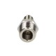 Threaded Christmas tree connector for hose fi 8 mm, R 1/4 GZ, nickel-plated brass, conical thread