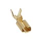 KPNF28 flat connector, female, 2.8x0.5mm, non-insulated, for wire, 0.5-1.0mm2, straight