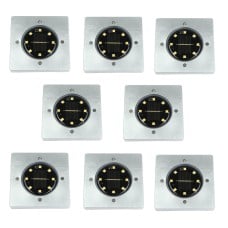 LED terrace solar garden lamp, 8 pcs