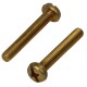 Metal screw DIN 7985 M2.5x6 brass (100 pcs.)