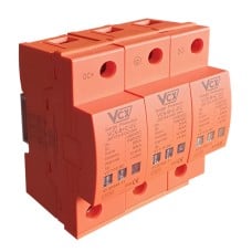 DC photovoltaic surge arrester class B+C 3P 12.5kA 1000V (spark gap)