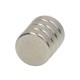 Permanent cylindrical magnet N38 7mm 2mm nickel plated neodymium