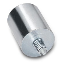 Permanent magnet GN 52.4-AN-6-M3-E - cylindrical, housing with threaded pin