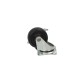 Swivel rubber wheel with brake N142040DB - load capacity 20 kg