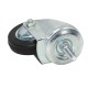 Swivel wheel fi 85mm rubber with threaded pin, load capacity 60 kg N184085