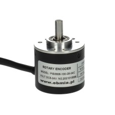 PIB3806-100-G5-24-C incremental rotary encoder, 100 imp/rev, 5-24VDC, fi38mm, 6mm shaft, OC, Wagney