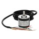 PIB3806-500-G5-24-C incremental rotary encoder, 500 imp/rev, 5-24VDC, fi38, 6mm shaft, OC, Wagney