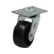 Plastic furniture swivel castor fi 40mm with mounting plate, load capacity 30 kg 2101 - 40x16