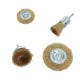 Set of steel and brass shank brushes, 36 pcs.