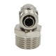 Pneumatic elbow Screwed 10 mm x 8 mm - 1/2 inch thread