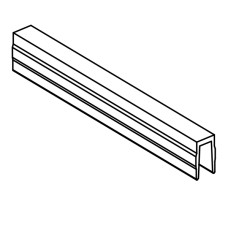 Profile covering the groove, yellow 45-8 - 2m