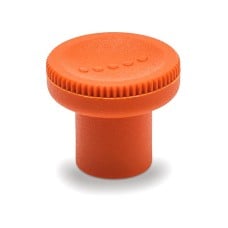 Knurled knob EKK.25 B-M6-C2 - threaded hole orange