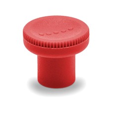 Knurled knob EKK.35 B-M6-C6 - red threaded hole