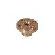 Brown trapezoidal nut with collar 10x3