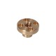 Brown trapezoidal nut with collar 14x4 Left-handed