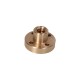 Brown trapezoidal nut with collar 14x4 Left-handed