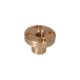 Brown trapezoidal nut with collar 16x4