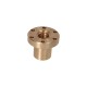 Brown trapezoidal nut with collar 24x5 Left-handed