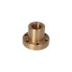 Brown trapezoidal nut with collar 26x5 Left-handed