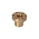 Brown trapezoidal nut with collar 26x5 Left-handed