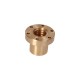 Brown trapezoidal nut with collar 36x6 Left-handed