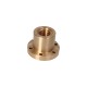 Brown trapezoidal nut with collar 40x7 Left-handed