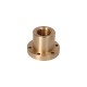 Brown trapezoidal nut with collar 44x7