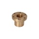 Brown trapezoidal nut with collar 44x7 Left-handed