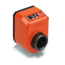 Digital position indicator DD51-AN-008.0-D-C2 - direct drive, 4-digit counter, technopolymer housing orange