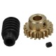 Worm gear ratio 1:20, M0.75, Z20